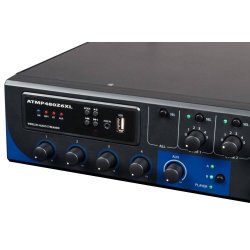 Amplificator combo cu 6 zone 480W/100V, cu media player si mixer audio, ATMP480Z6XL, Proel
