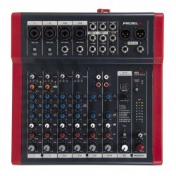 Mixer audio 4 MIC + 2 stereo, procesor efecte 24 bits, MQ10FX, Proel