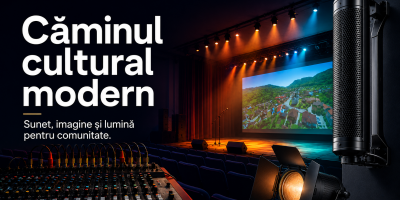 Sonorizare și dotare cămine culturale – soluții audio-video profesionale pentru primării și centre culturale