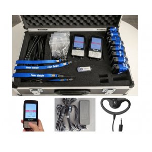 Incarcator audioghid economic, cu valiza personalizata, 1 pana la maxim 30 audioghiduri muzee, Tour-C130