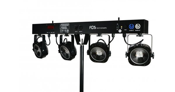 Set 4 proiectoare COB 4x30 W, RGBW, CobSystem