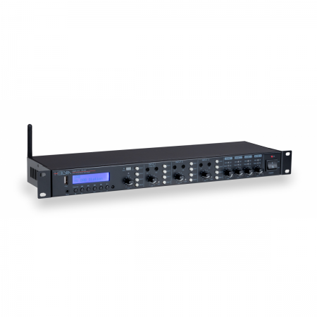 Mixer Matrice cu media player, 4-In/4-Out, HELVIA HMX-44 PLAY