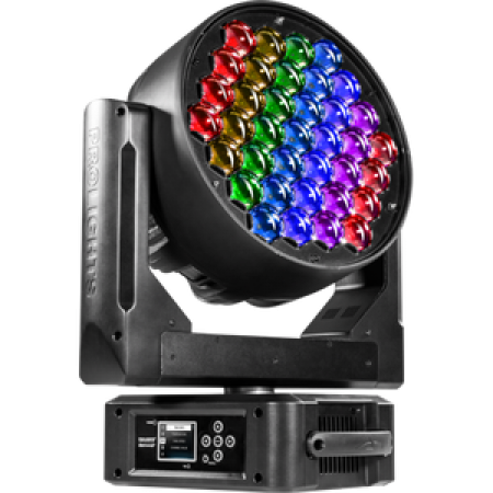 Moving head RGBW DIAMOND37 LED Music and Lights