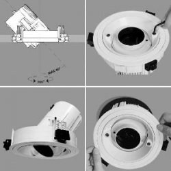 Proiector 1 led x10W (Alb Neutral), EOS101