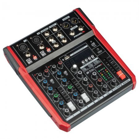 Mixer compact cu 6 canale, media player si recorder USB, PLAYMIX6, Proel 