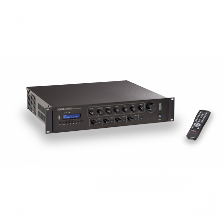 Mixer amplificator cu 4 zone si media player, 350W, HELVIA POKER-350A