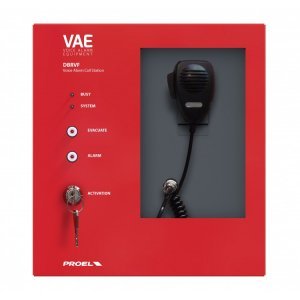 Panou cu microfon complet monitorizat pentru pompieri certificat EN54-16 Proel DBEVFR1