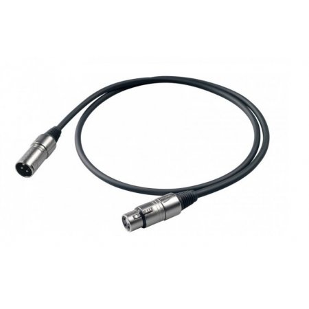 Cablu microfon balansat, cu conectori XLR 3P si lungime 0.5 m, BULK 250 LU05, Proel