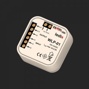 Cutie jonctiuni amplificator RGB – iluminat LED - WLP-01, 10-14V DC, Ledix